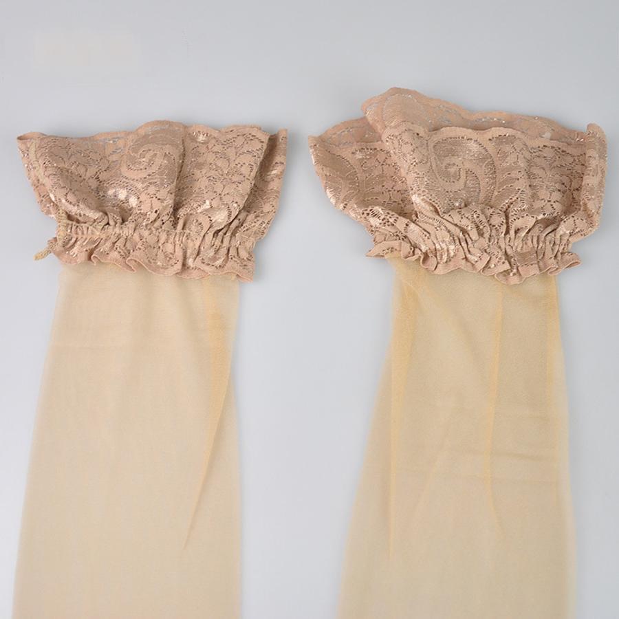 Lace trim stockings