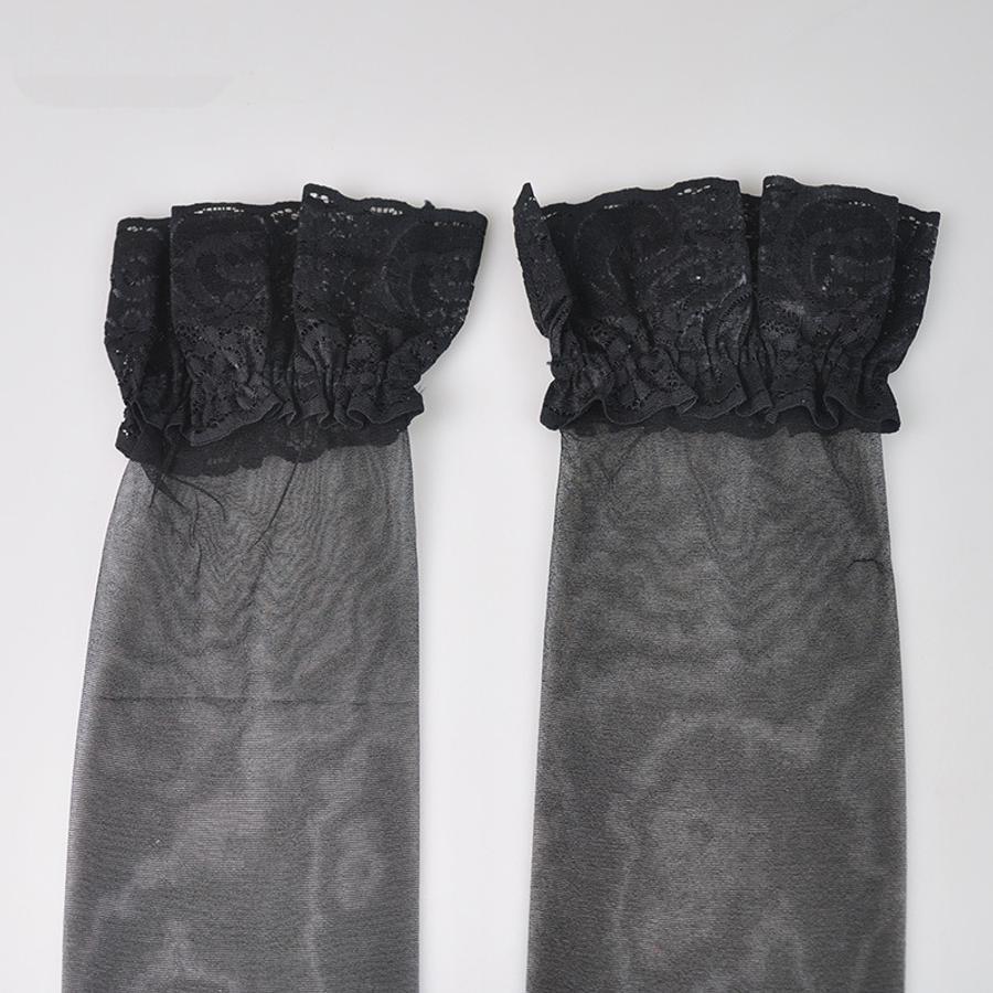 Lace trim stockings