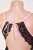 Cassia satin-feel open back babydoll — So Pretty Intimates