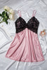 Cassia satin-feel open back babydoll — So Pretty Intimates