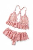 Cleo lace sling back bralette lingerie set — So Pretty Intimates