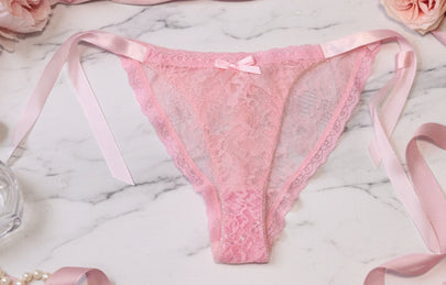 Esme low waist lace brief with ribbon details — So Pretty Intimates
