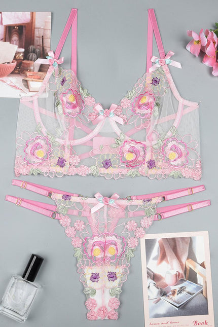 Fleur sheer lingerie set — So Pretty Intimates