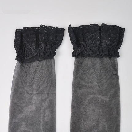 Lace trim stockings lingerie accessory — So Pretty Intimates