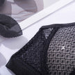 Kenzie structured black garter lingerie set with leg rings — So Pretty Intimates