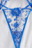 Lovelia embroidered three piece garter set — So Pretty Intimates