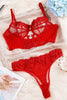 Silene high-waisted embroidered sheer lingerie set — So Pretty Intimates