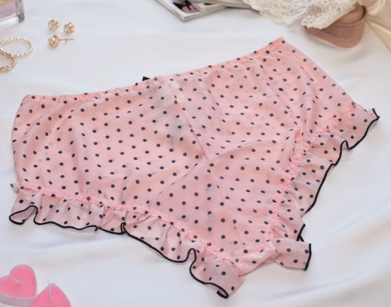 Silke polka dot boyleg briefs — So Pretty Intimates