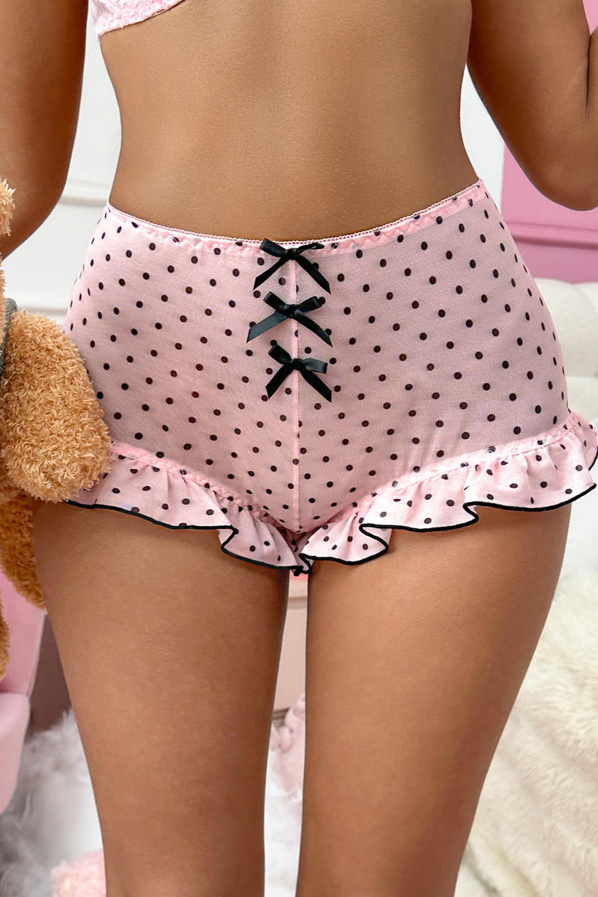 Silke polka dot boyleg briefs — So Pretty Intimates