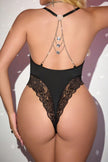 Trilly backless diamante accented teddy bodysuit — So Pretty Intimates