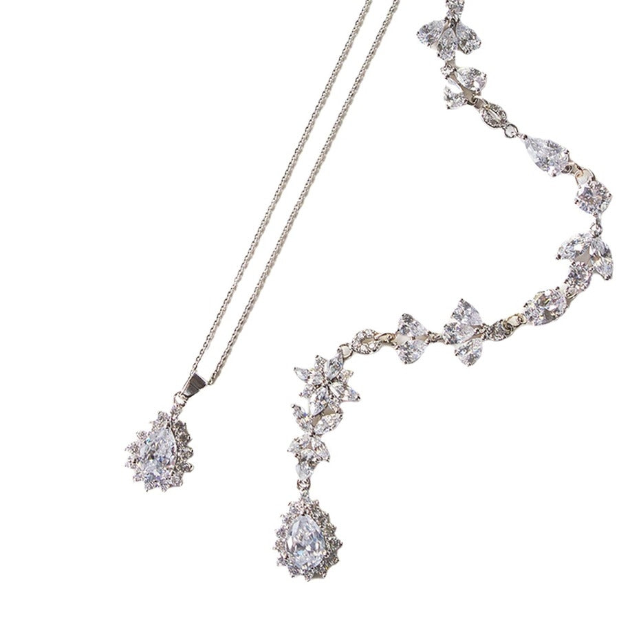 Rhinestone back body chain